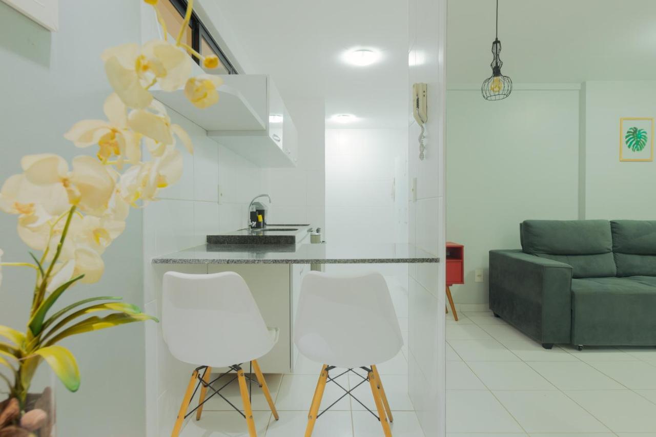 Ferienwohnung Flat Quarto E Sala C/ Vista Mar Espetacular Maceió Exterior foto